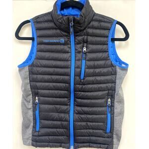 Free Country Black/blue trim vest size 10/12 M